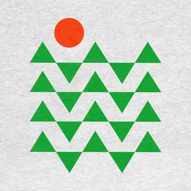 mountains geometrical pattern by teemarket